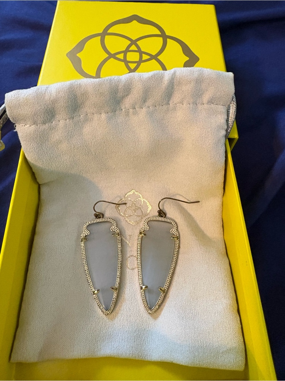 Kendra Scott Gray Drop Earrings vintage